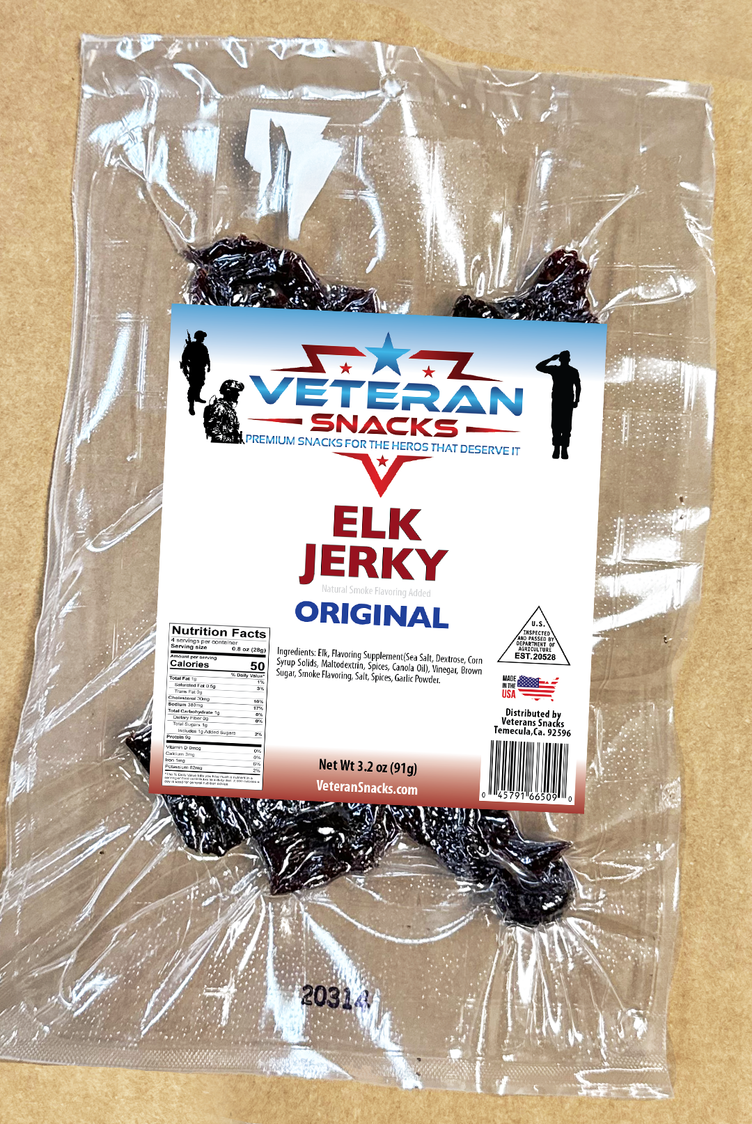 Tactical Provisions: Original Flavored Elk Jerky